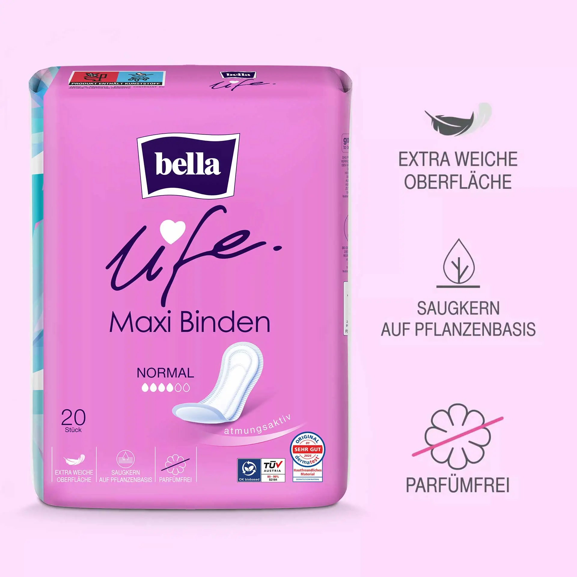 bella life Maxi Binden Normal 20 Stück