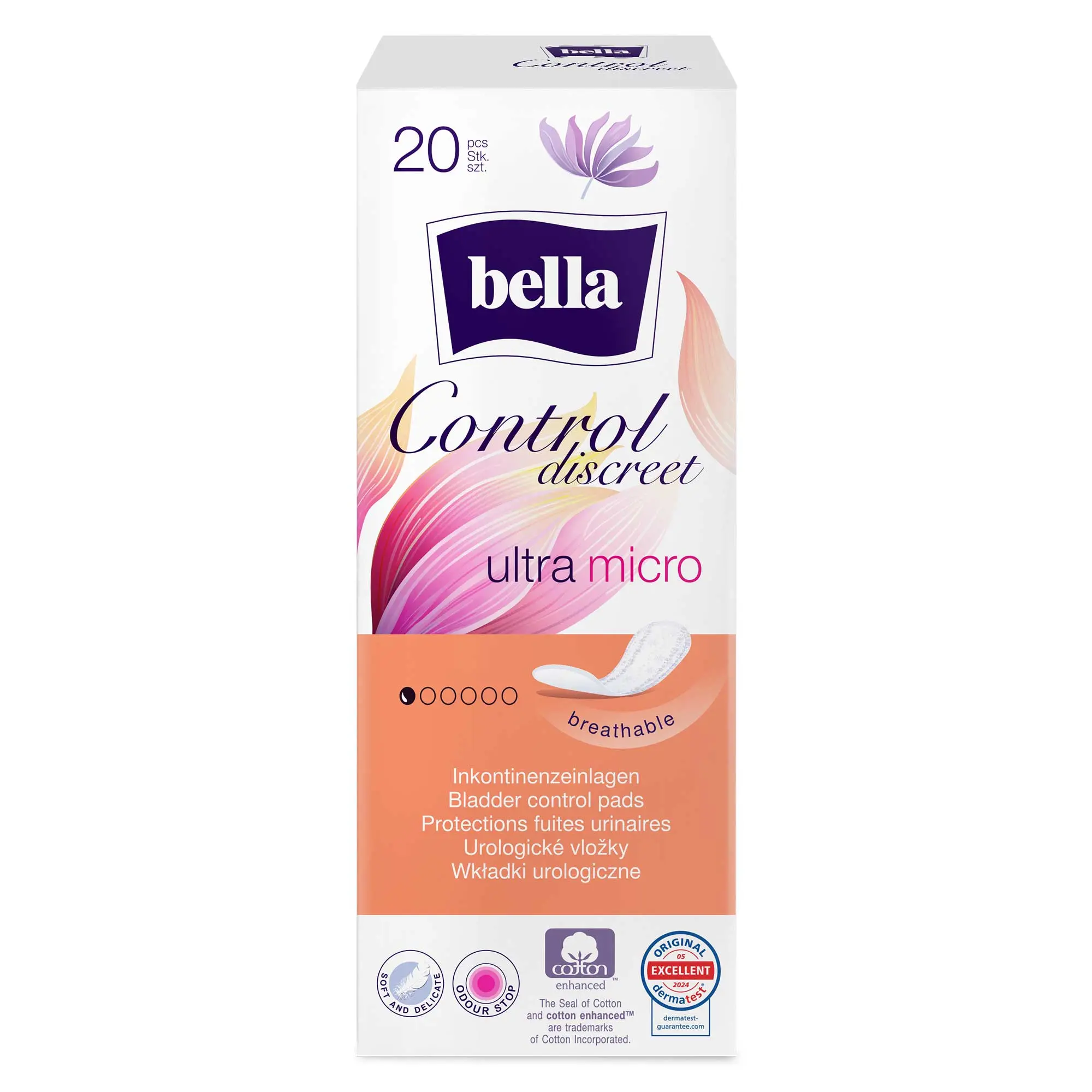 bella Control Discreet Inkontinenzeinlagen Ultra Micro 20 Stück