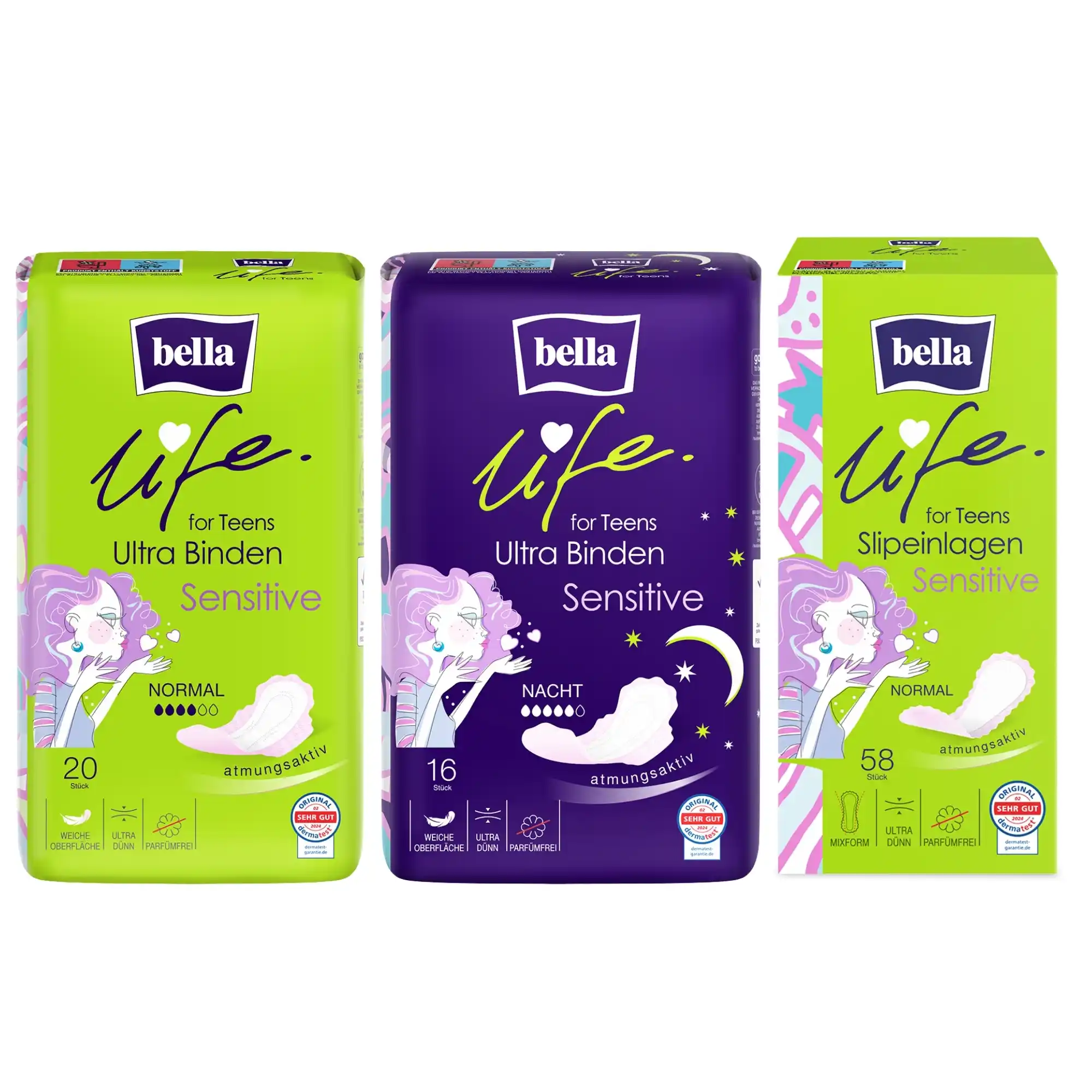 bella life for Teens Erste Periodenbox Sensitive