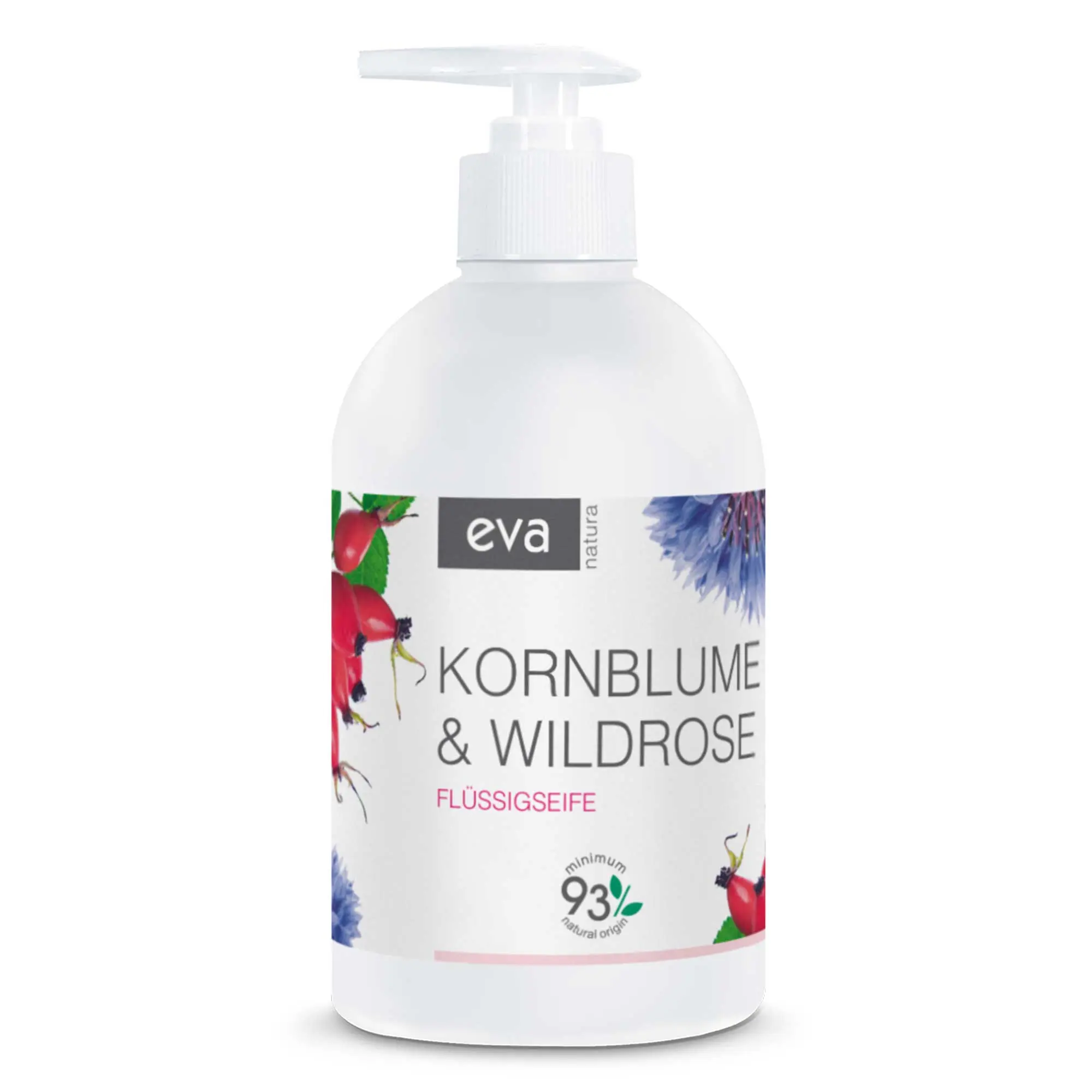 Eva Natura cremige Flüssigseife Kornblume und Wildrose 500 ml