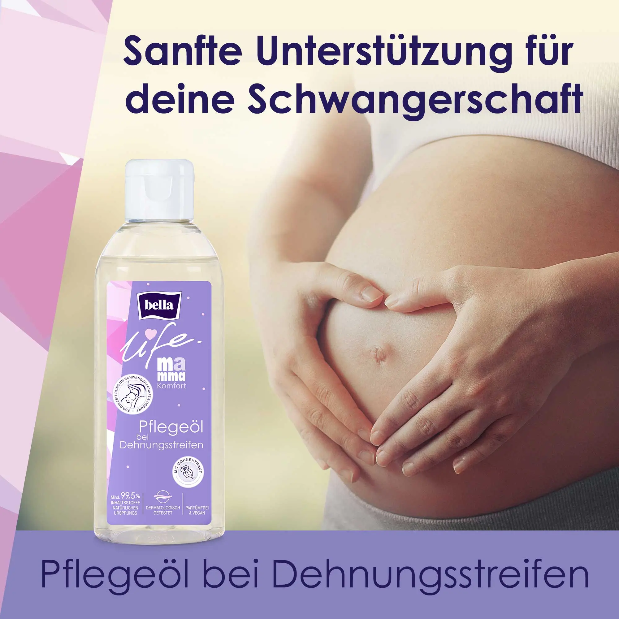 bella life Mamma, Komfort, Pflegeöl gegen Dehnungsstreifen (150 ml)