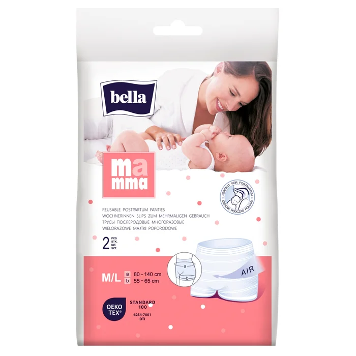 bella Mamma Wöchnerinnen Slip M/L 80-140 cm 2 Stück