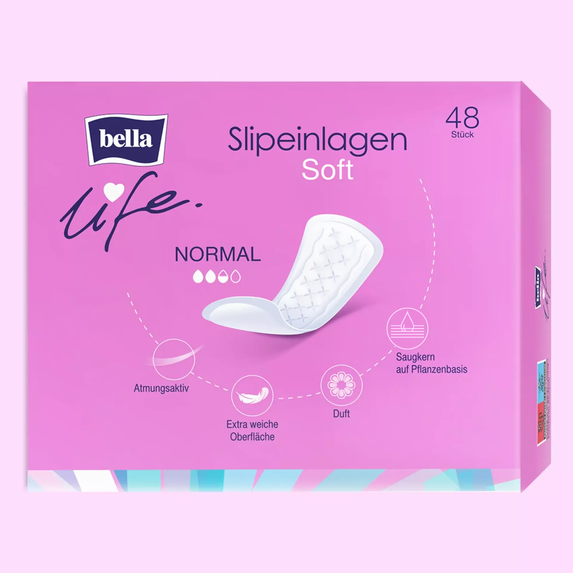 bella life Slipeinlagen Soft Normal mit Frischeduft 48 Stück