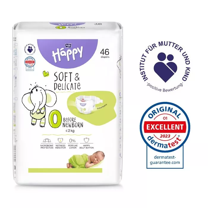 bella baby Happy Windeln Gr.0 Before Newborn unter 2kg 46 Stück