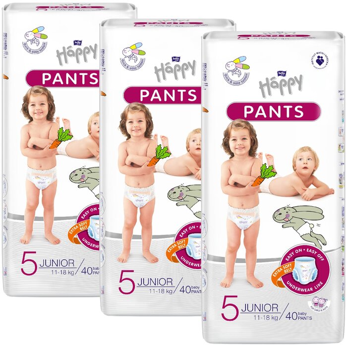 bella baby Happy Pants Größe 5 Junior 11-18 kg 3x40 Stück          