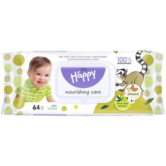 bella baby Happy Feuchttücher Mandel & Olive 64 Stück