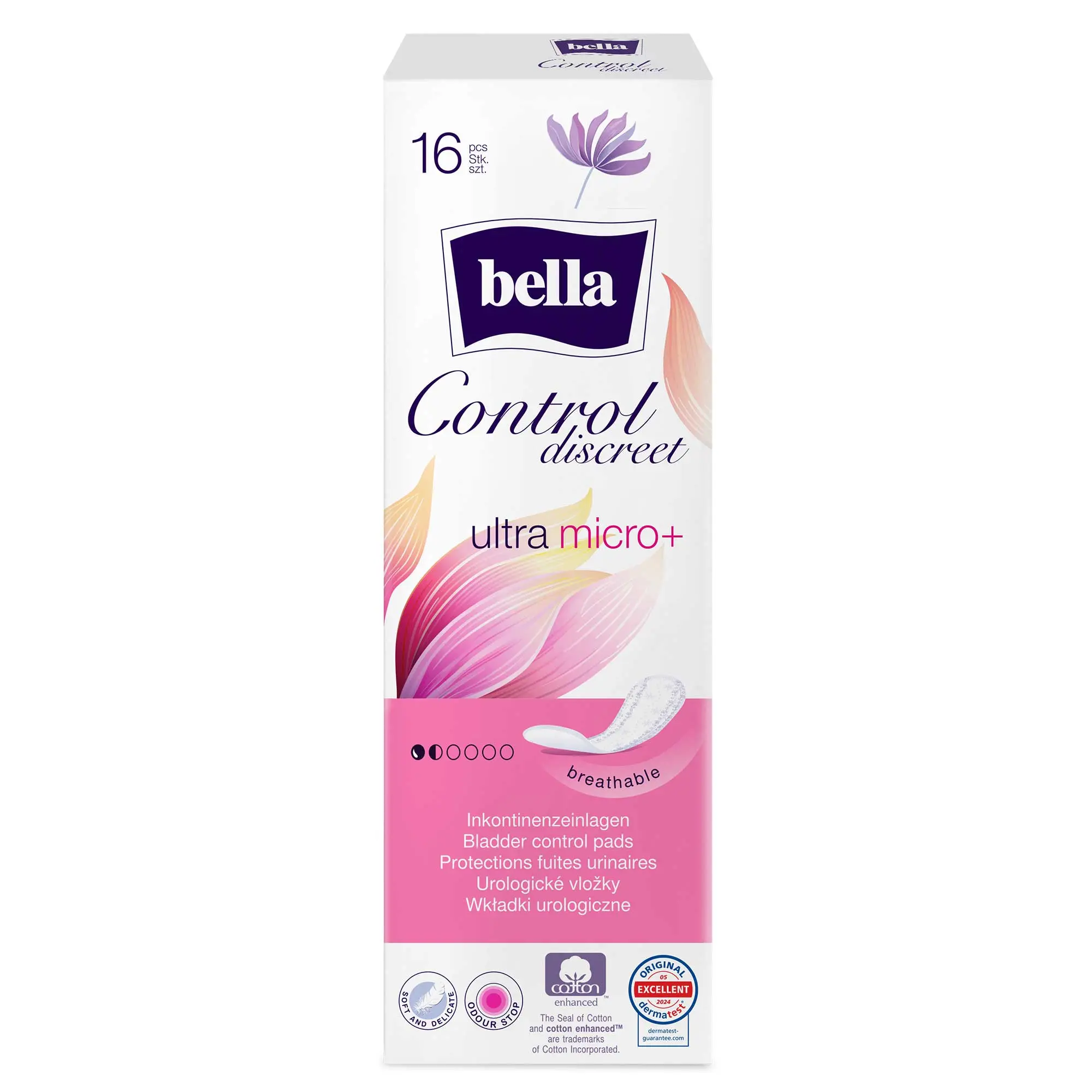 bella Control Discreet Inkontinenzeinlagen Ultra Micro Plus 16 Stück