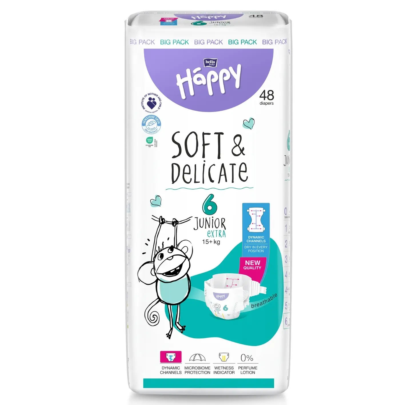 bella baby Happy, Windeln, Größe 6, Junior Extra 15+ kg 