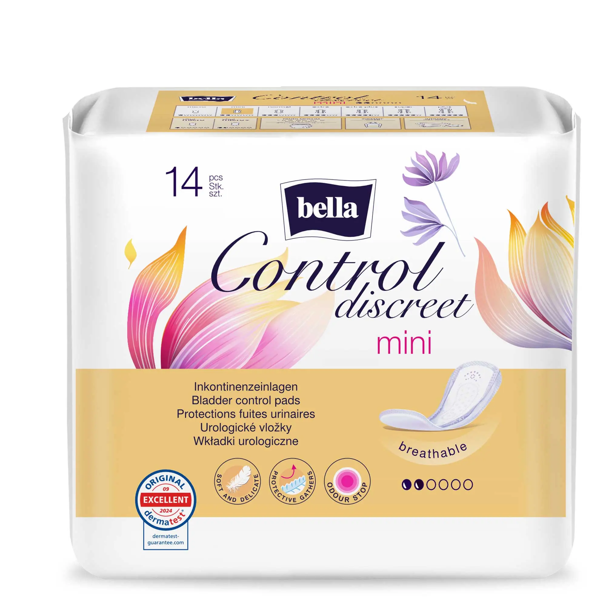 bella Control Discreet, Inkontinenzeinlagen, Mini (14 Stück)