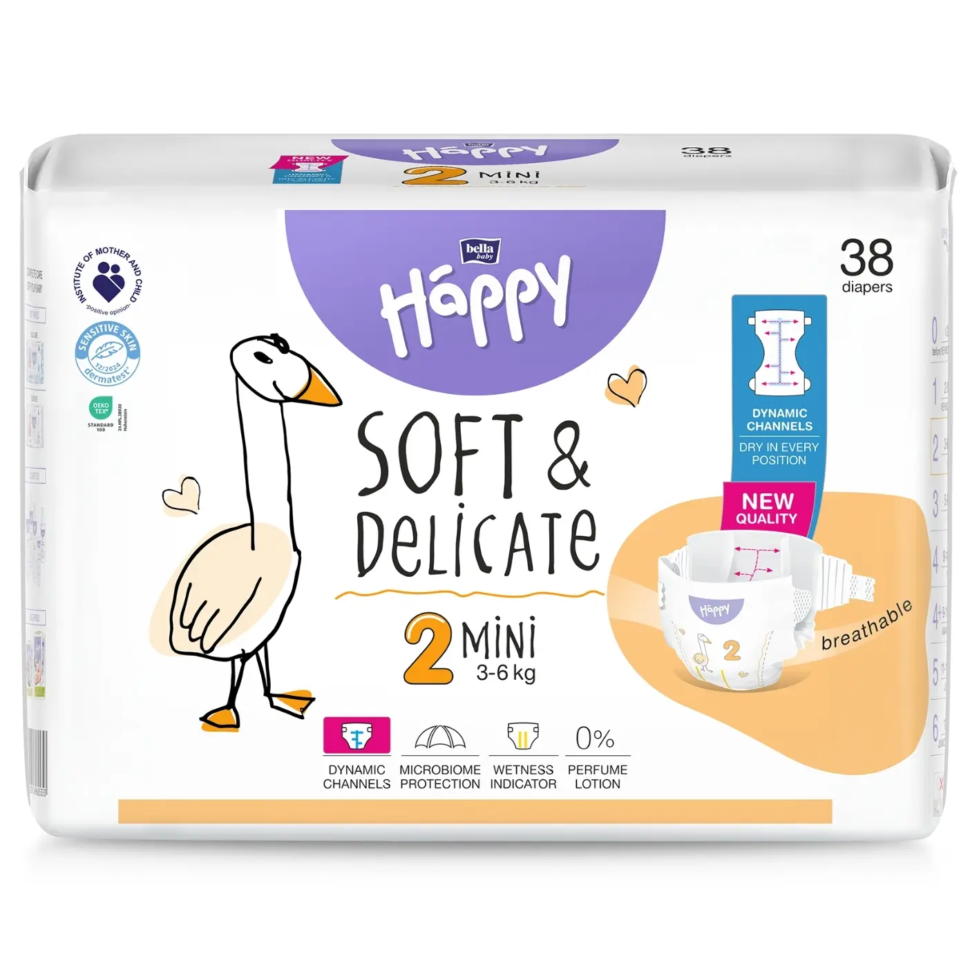 bella baby Happy Windeln Größe 2 Mini 3-6kg 38 Stück