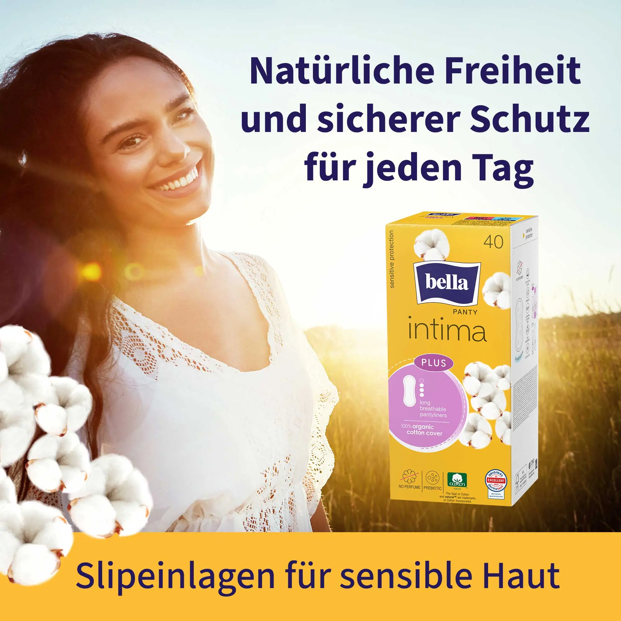 bella Panty, Intima Plus, Slipeinlagen, Long (40 Stück)
