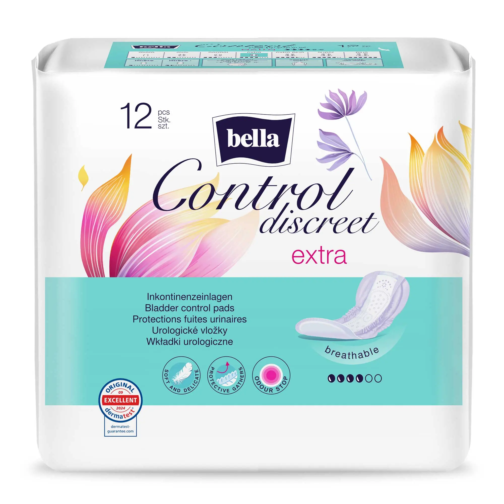 Bladder control pads BELLA CONTROL DISCREET EXTRA 10 pcs