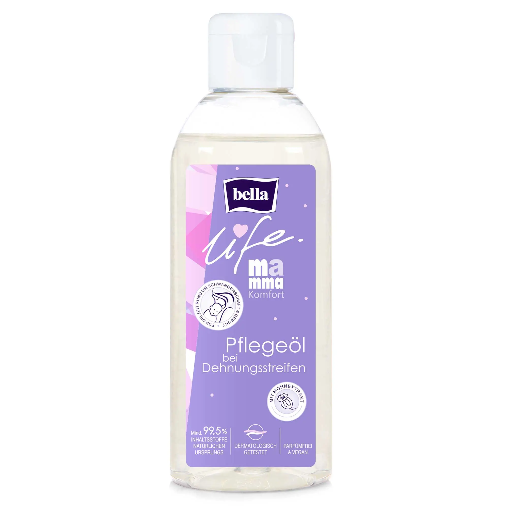 bella life Mamma, Komfort, Pflegeöl gegen Dehnungsstreifen (150 ml)