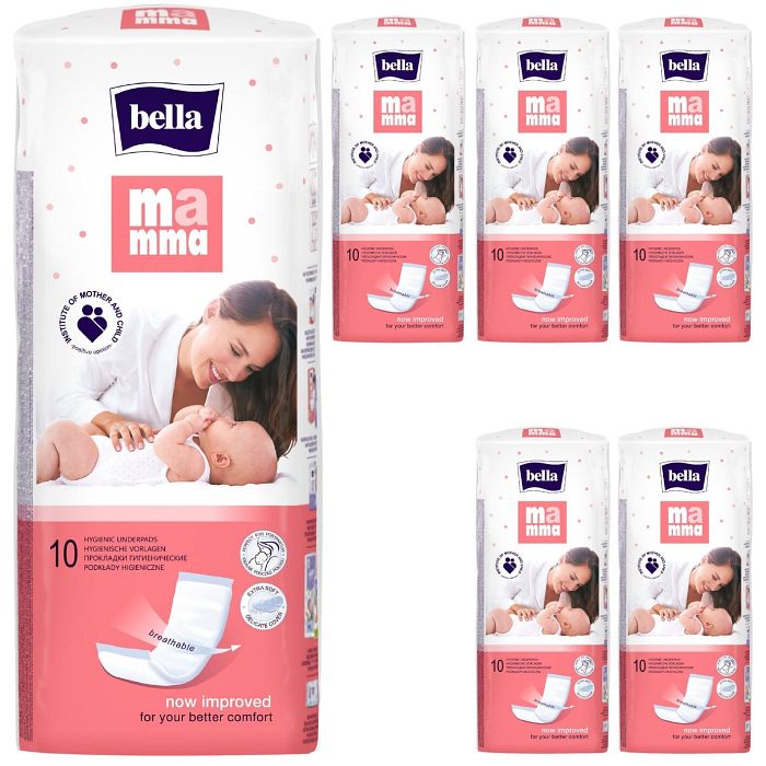 bella Mamma Vlieswindeln 34x12 cm 10 Stück 6er Pack