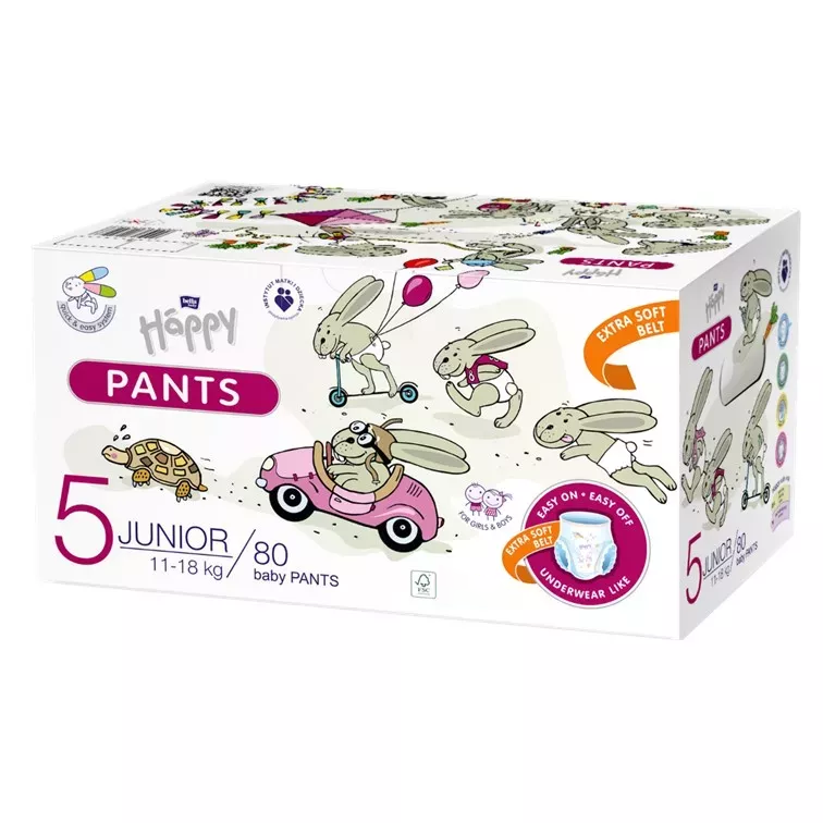 bella baby Happy, Pants, Größe 5, Junior 11-18 kg (80 Stück) 