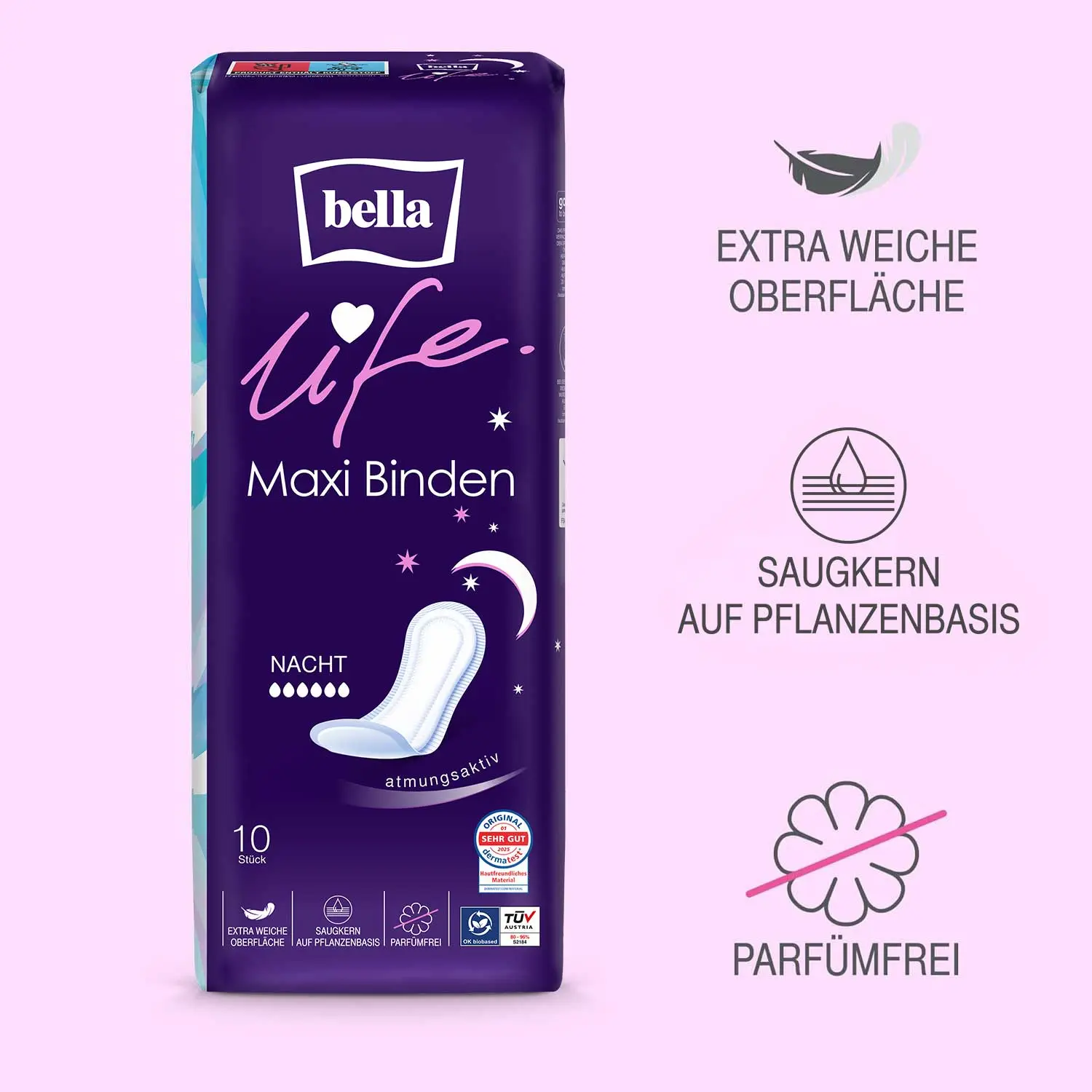 bella life Maxi Binden Nacht 10 Stück