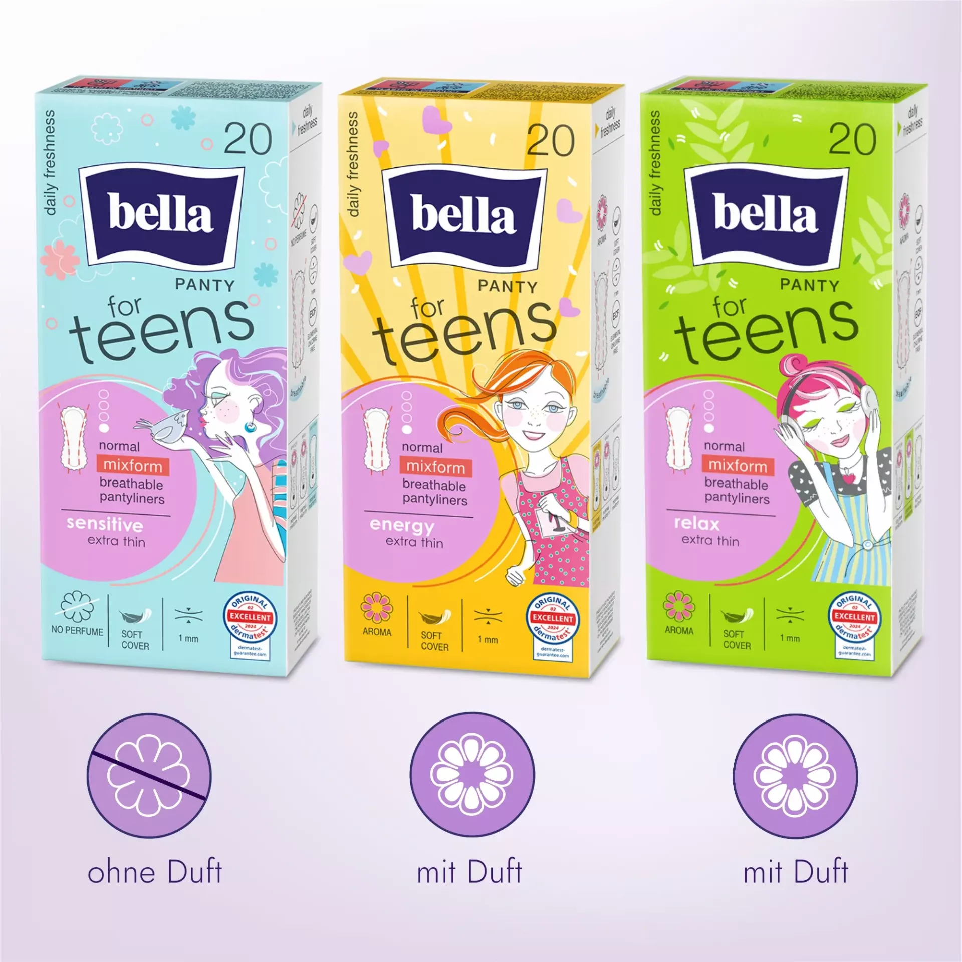 bella for Teens, erste Periode-Box, Ultra Binden/Slipeinlagen (6er-Pack)