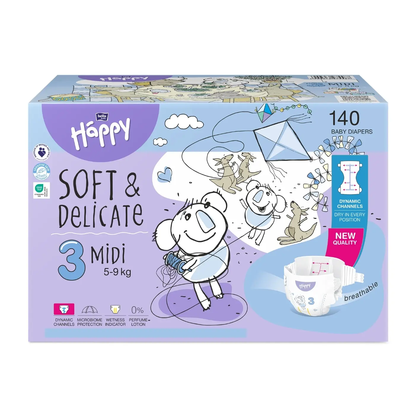 bella baby Happy, Windeln, Größe 3, Midi 5–9 kg