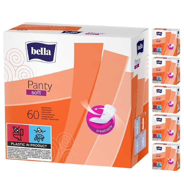 bella Panty Slipeinlagen Soft 60 Stück 6er Pack