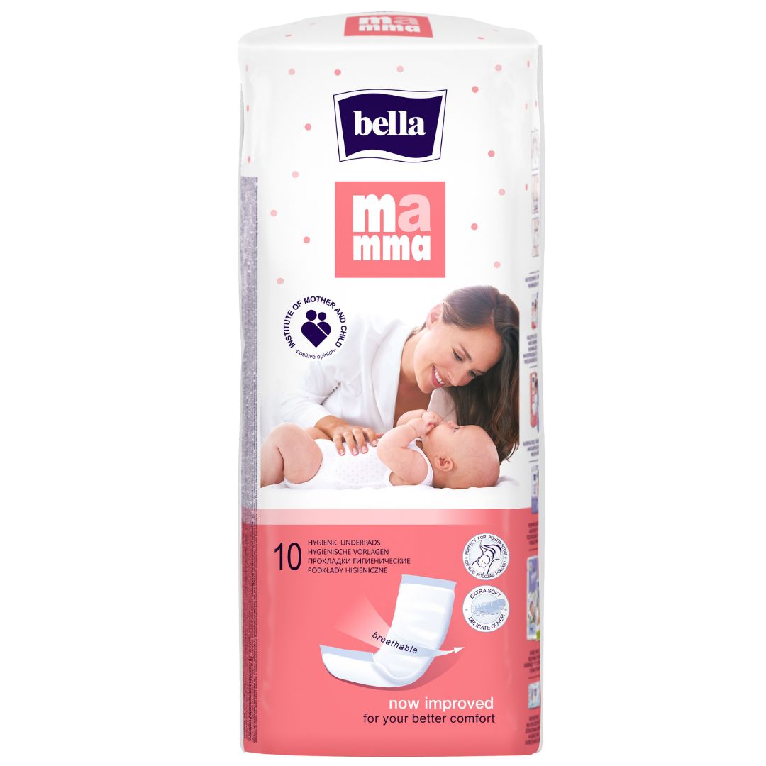bella Mamma Wöchnerinnen Vorlagen / Vlieswindeln 34x12 cm 10 Stück