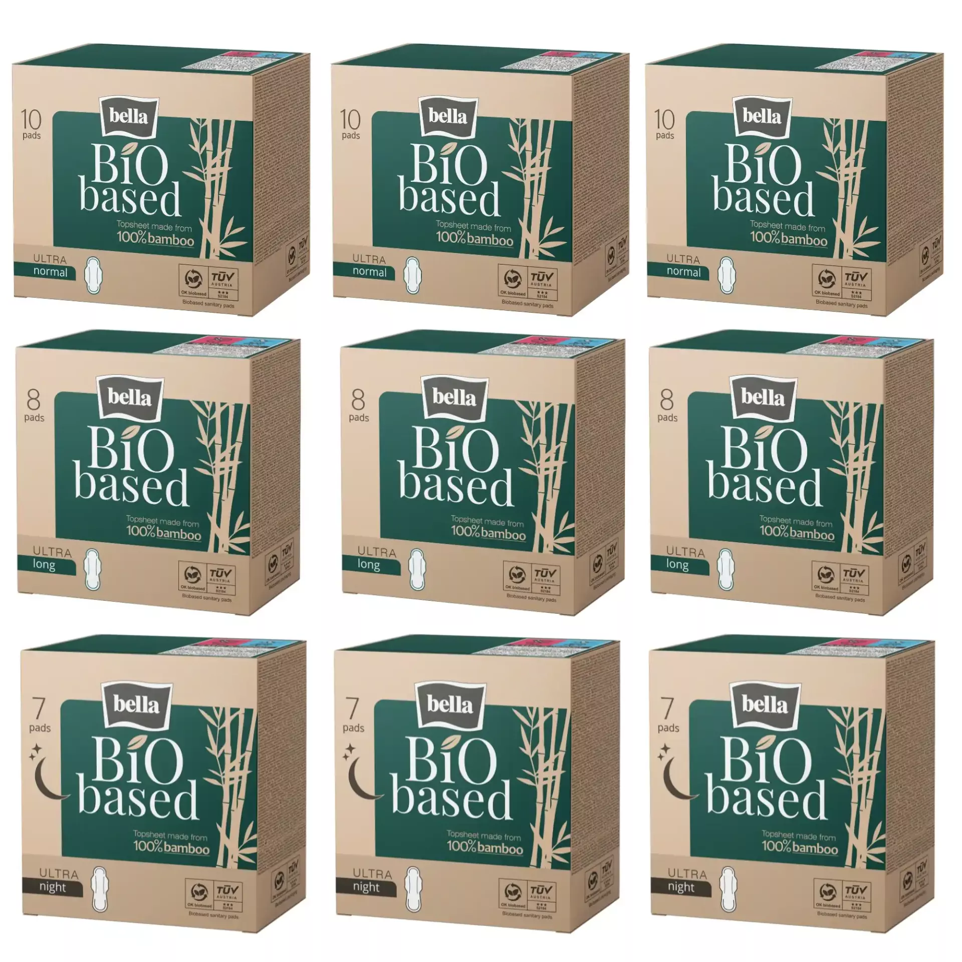 bella Bio Based, Ultra Binden, Testbox (9er-Pack)