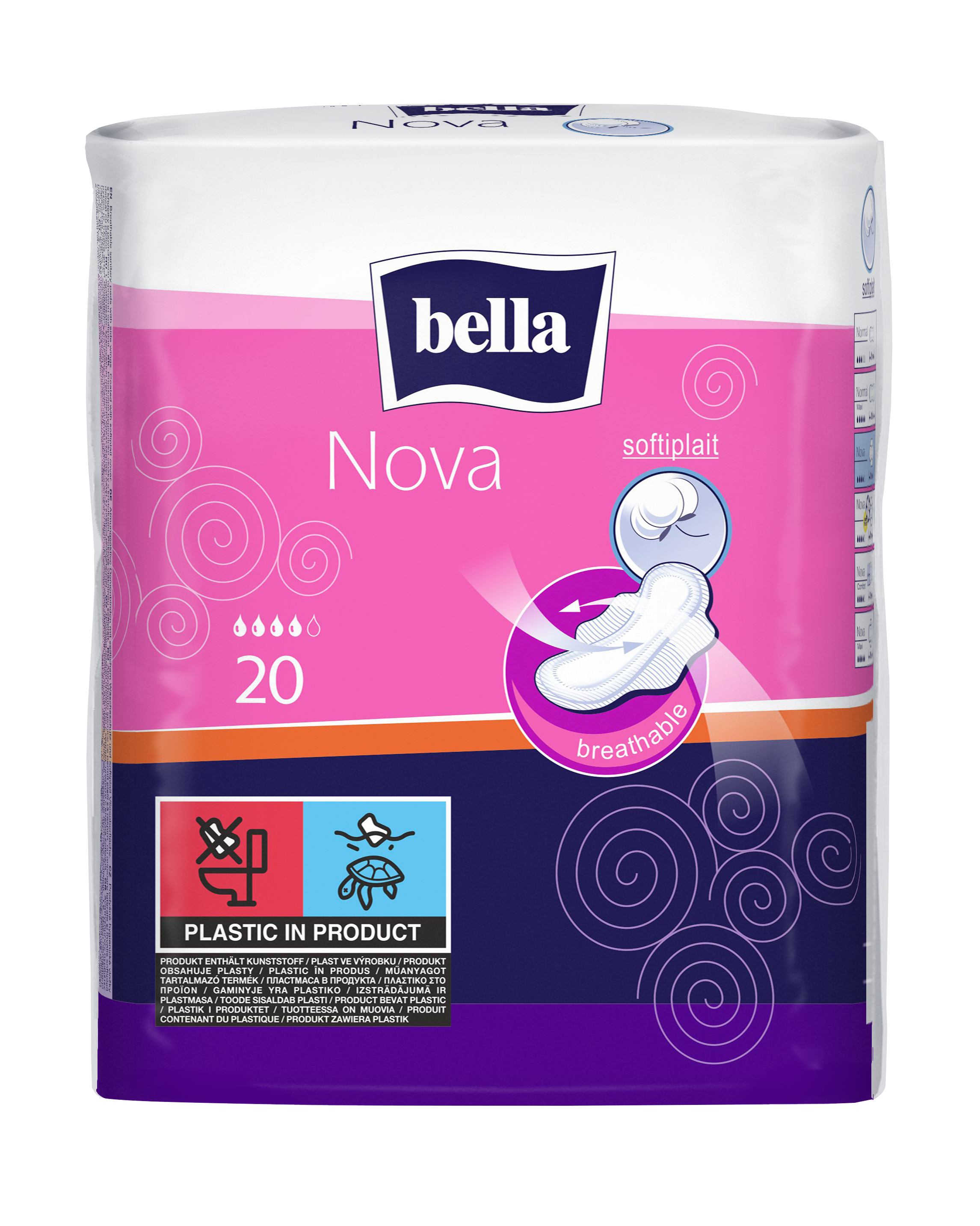 bella Maxi Damenbinden Nova mit Flügeln 20 Stück 12er Pack 