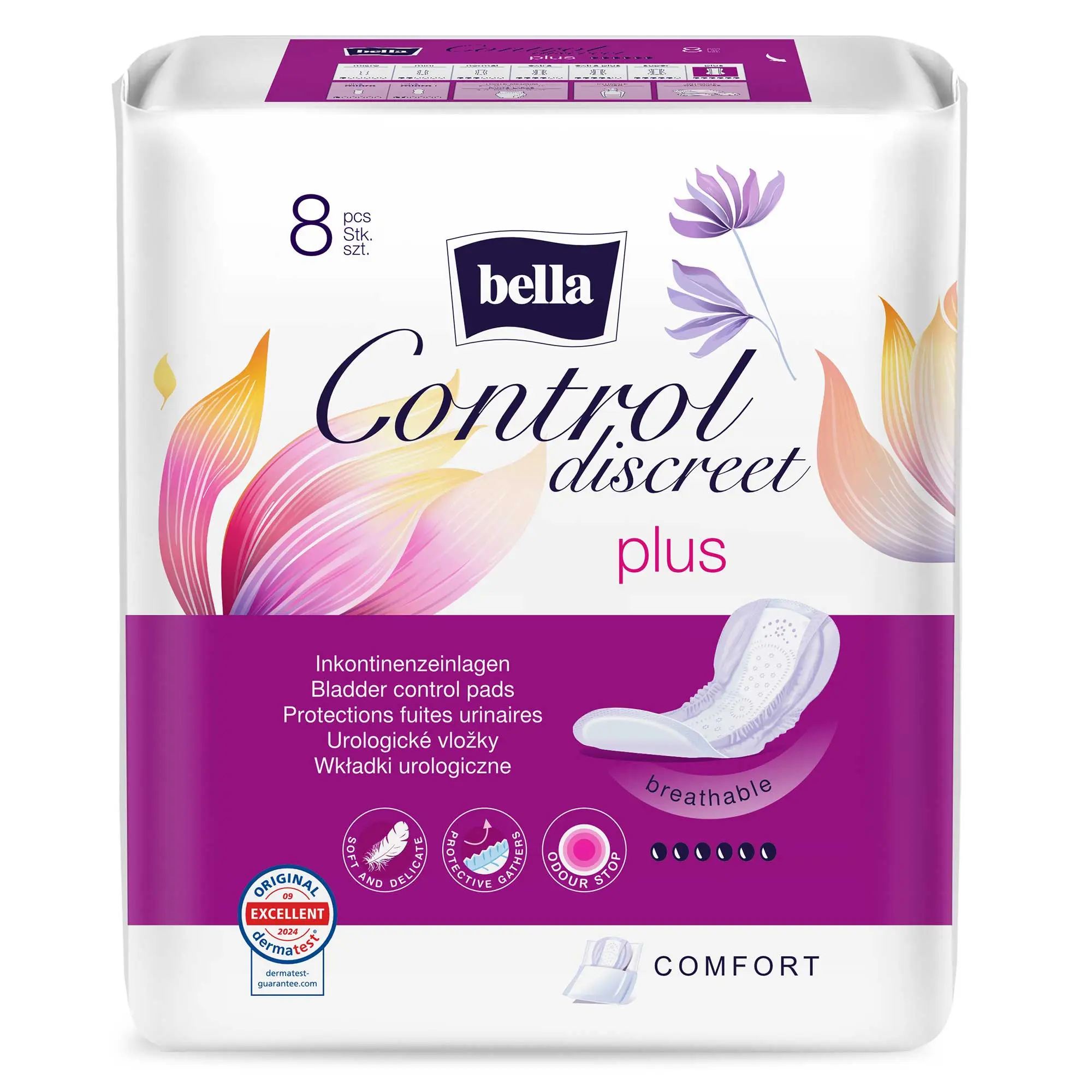 bella Control Discreet Inkontinenzeinlagen Plus 8 Stück