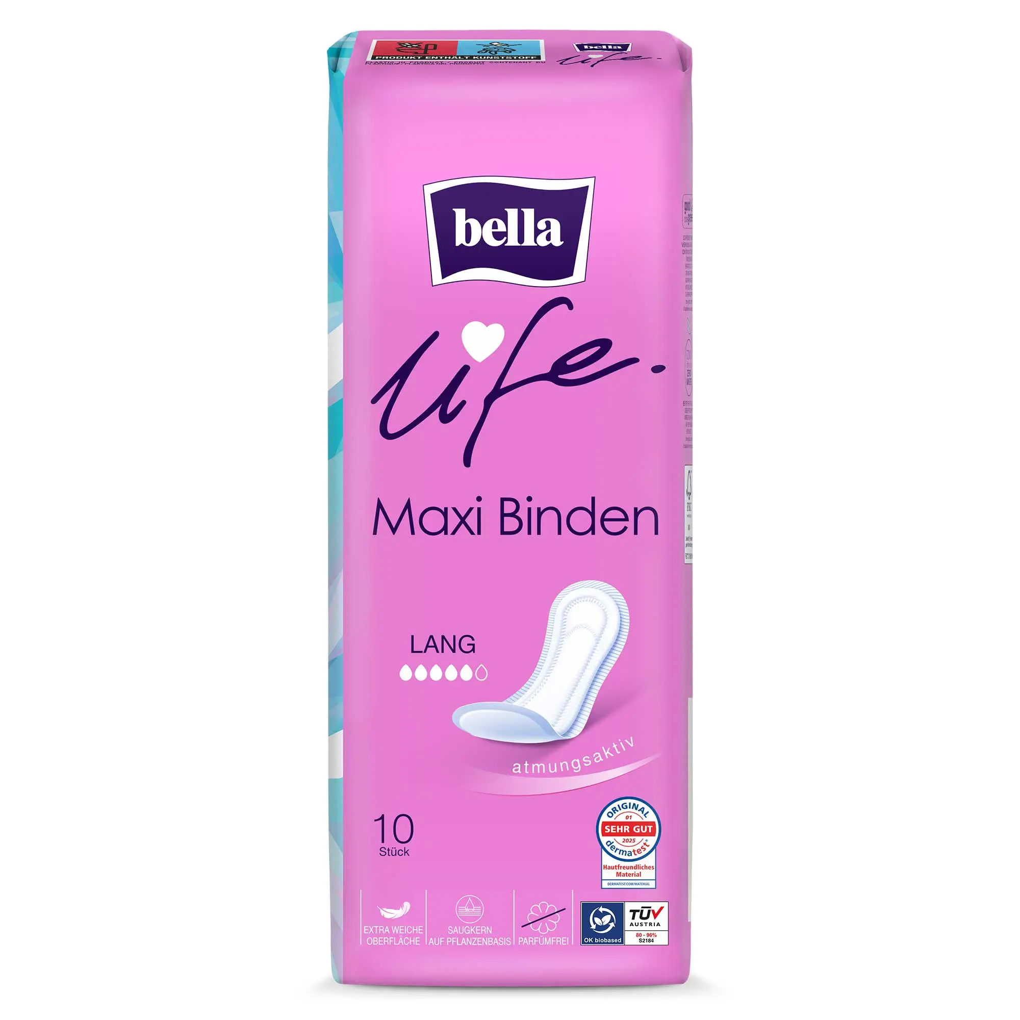 bella life Maxi Binden Lang 10 Stück