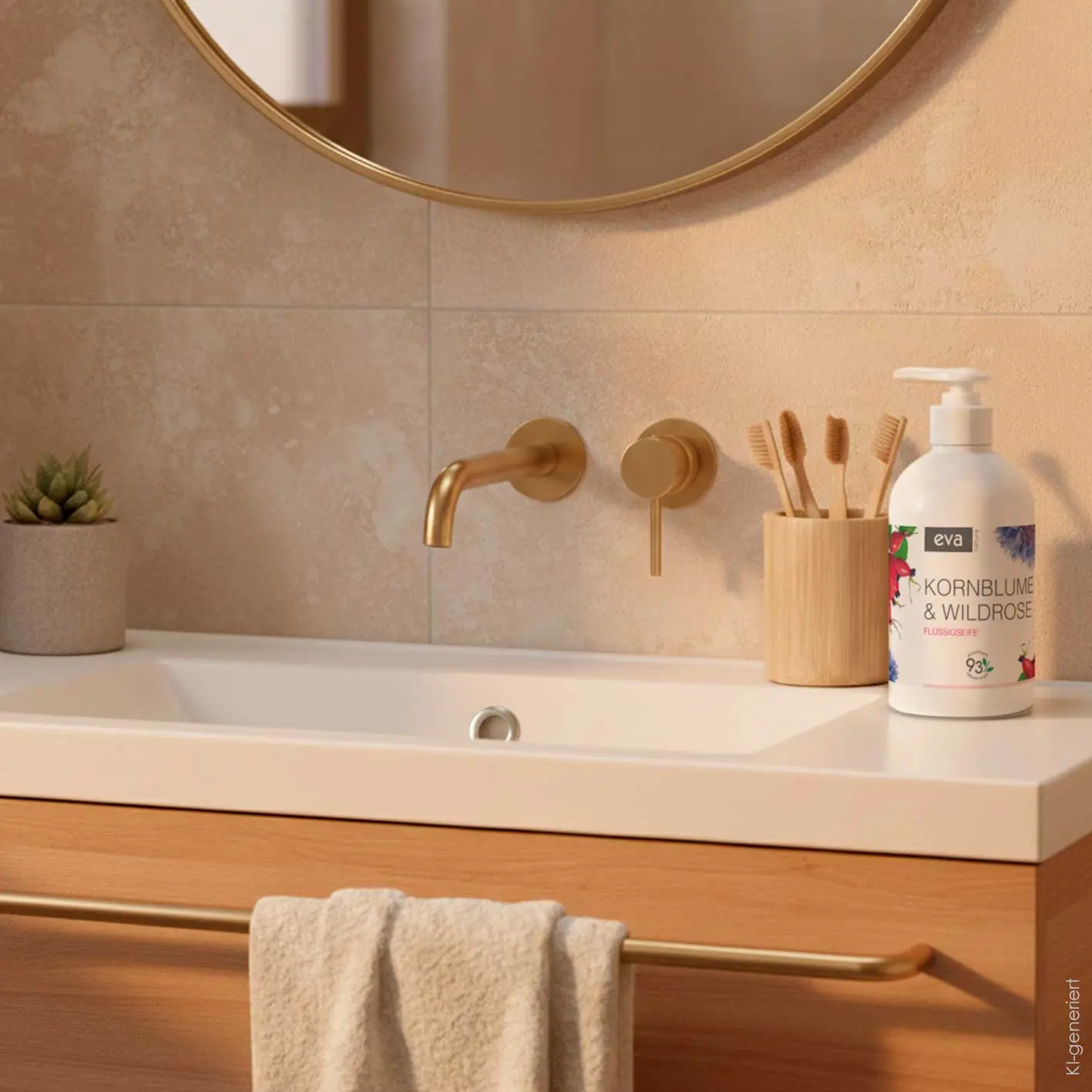 Eva Natura cremige Flüssigseife Kornblume und Wildrose 500 ml