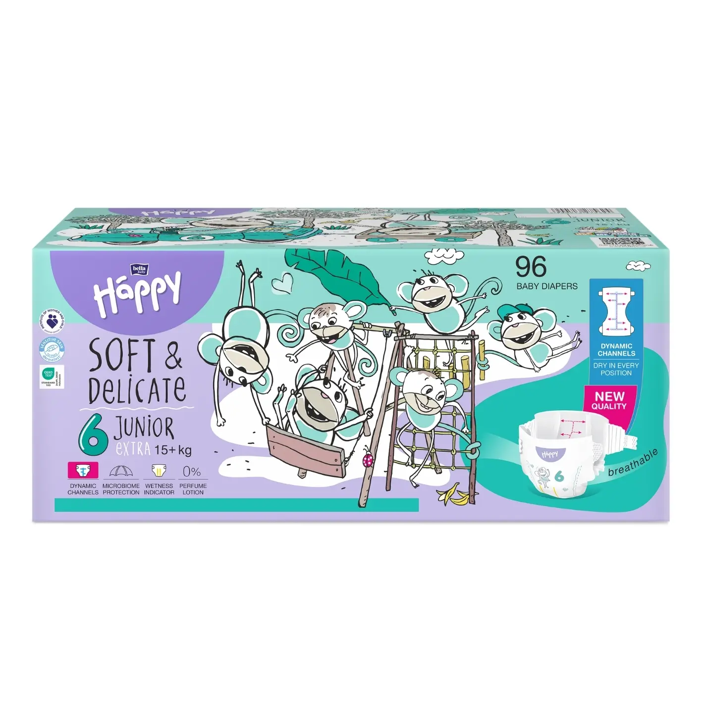 bella baby Happy, Windeln, Größe 6, Junior Extra 15+ kg 