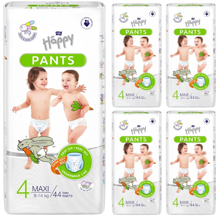 bella baby Happy Pants Größe 4 Maxi 8-14 kg 5x44 Stück