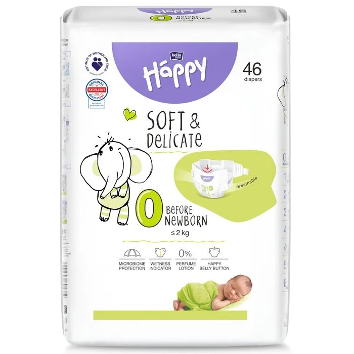 bella baby Happy Windeln Gr.0 Before Newborn bis 2 kg 46 Stück