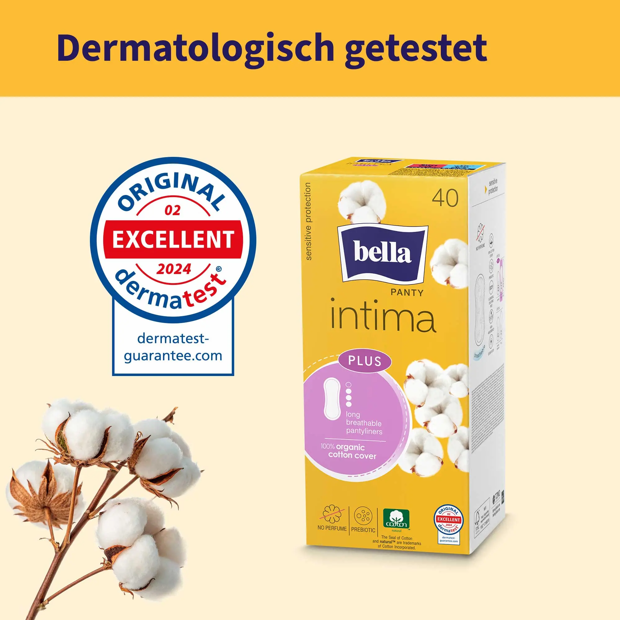 bella Panty, Intima Plus, Slipeinlagen, Long (40 Stück)