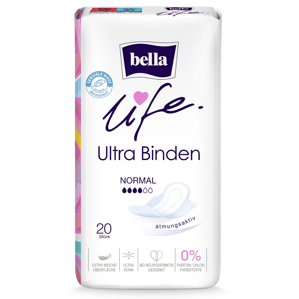 bella life Ultra Damenbinden Normal 20 Stück