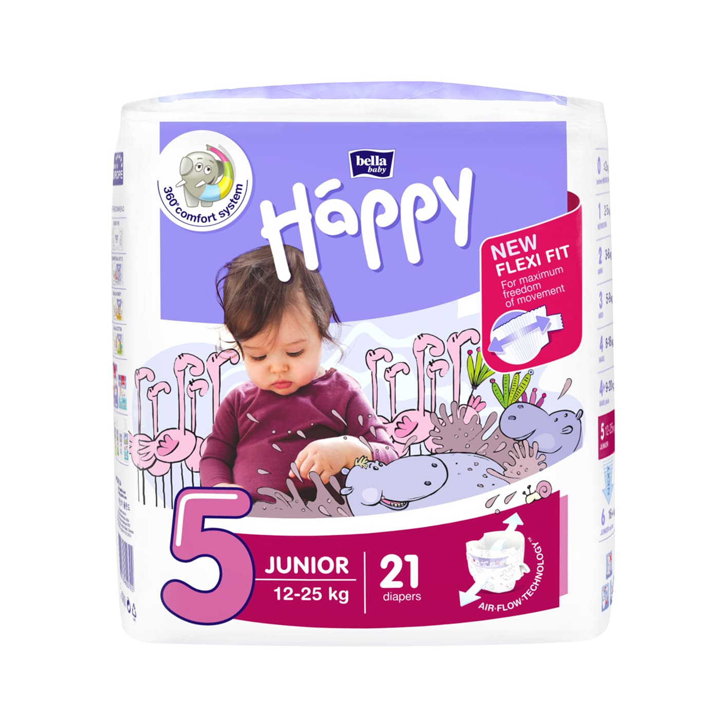 bella baby Happy Windeln Gr.5 Junior 12-25kg 21 Stück