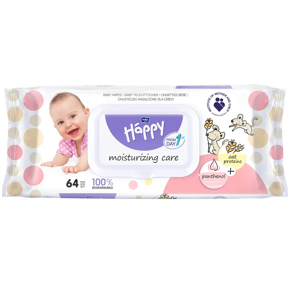 bella baby Happy Feuchttücher Haferproteinen und Panthenol 64 Stück