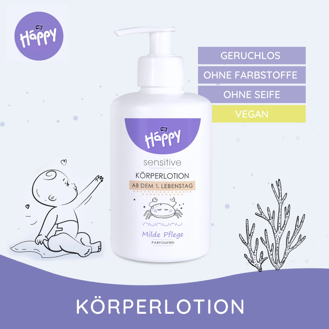 bella baby Happy Sensitive Körperlotion 300 ml