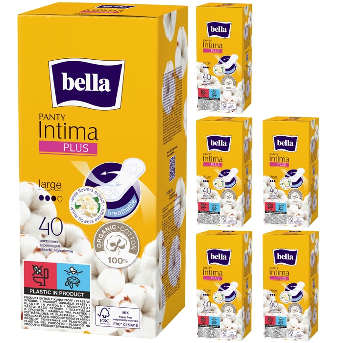 bella Panty Slipeinlagen Intima Plus Large 40 Stück 6er Pack