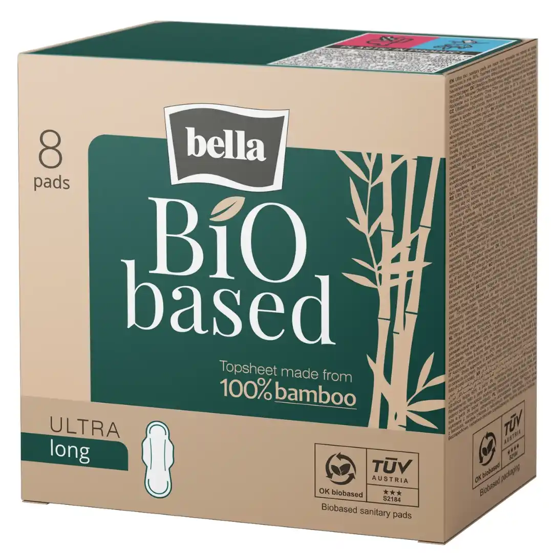 bella Bio Based, Ultra Binden, Long (8 Stück)