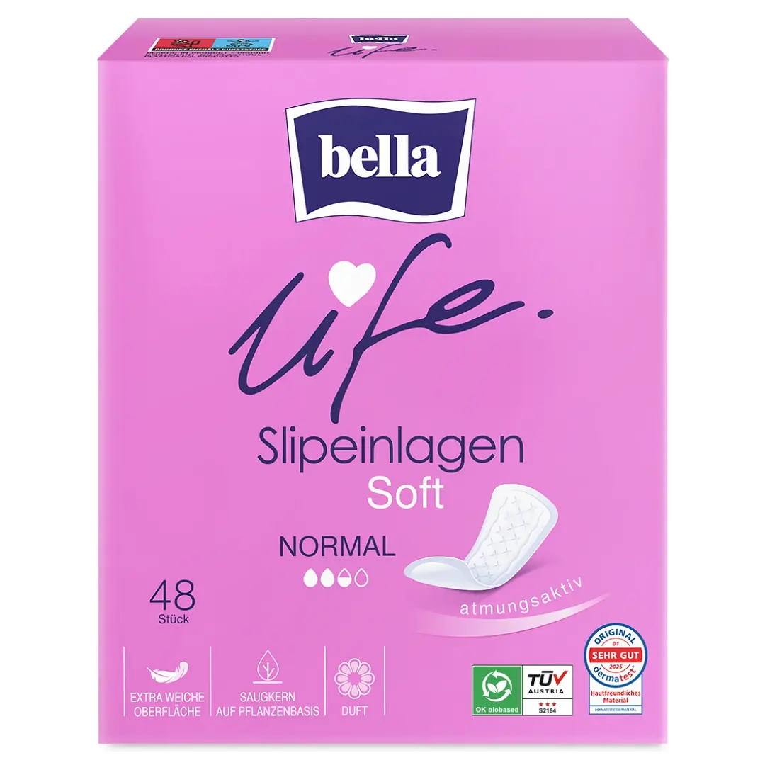 bella life Slipeinlagen Soft Normal mit Frischeduft 48 Stück