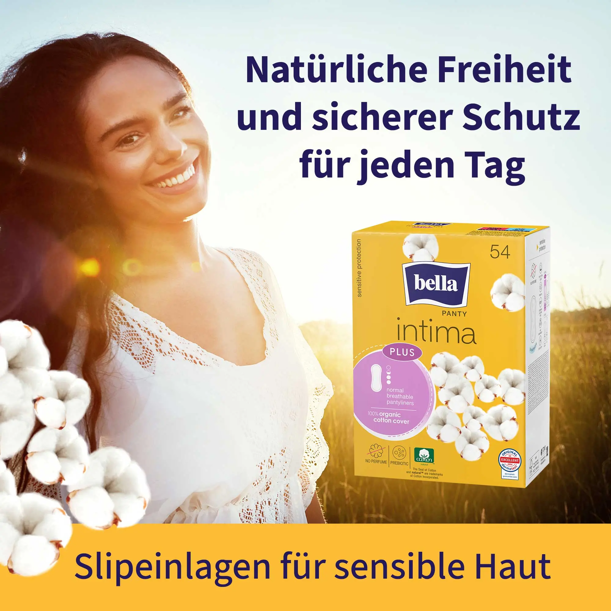 bella Panty, Intima Plus, Slipeinlagen, Normal (54 Stück)
