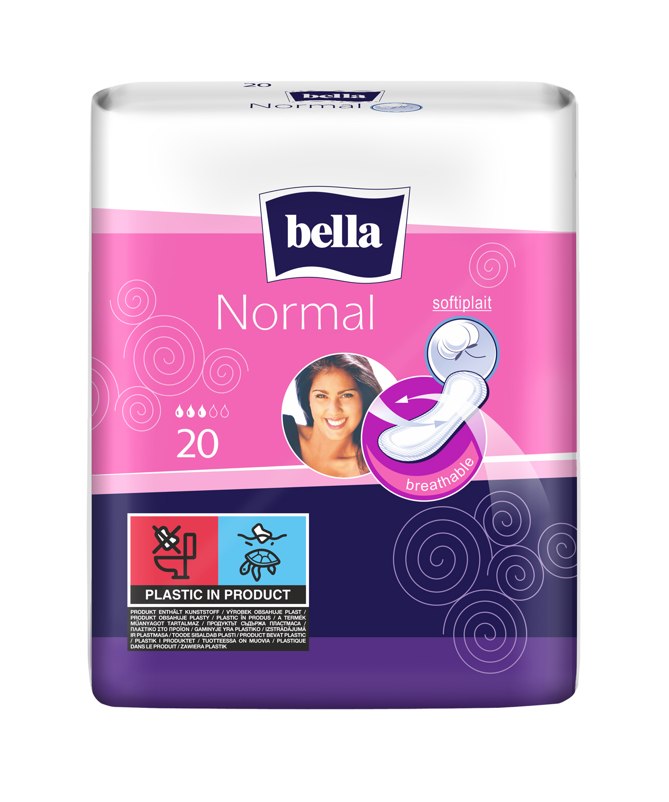 bella Maxi Damenbinden Normal ohne Flügel 20 Stück