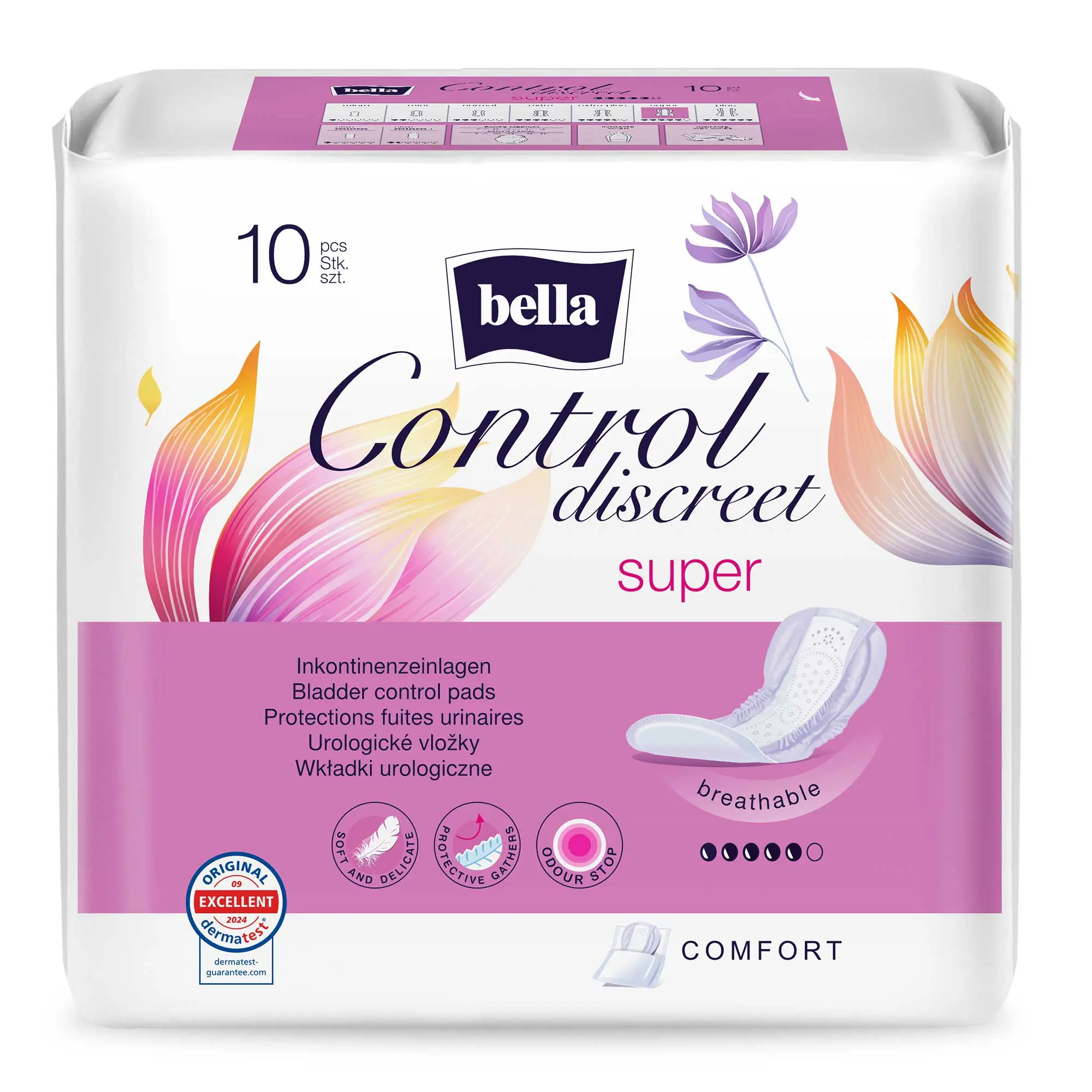 bella Control Discreet Inkontinenzeinlagen Super 10 Stück