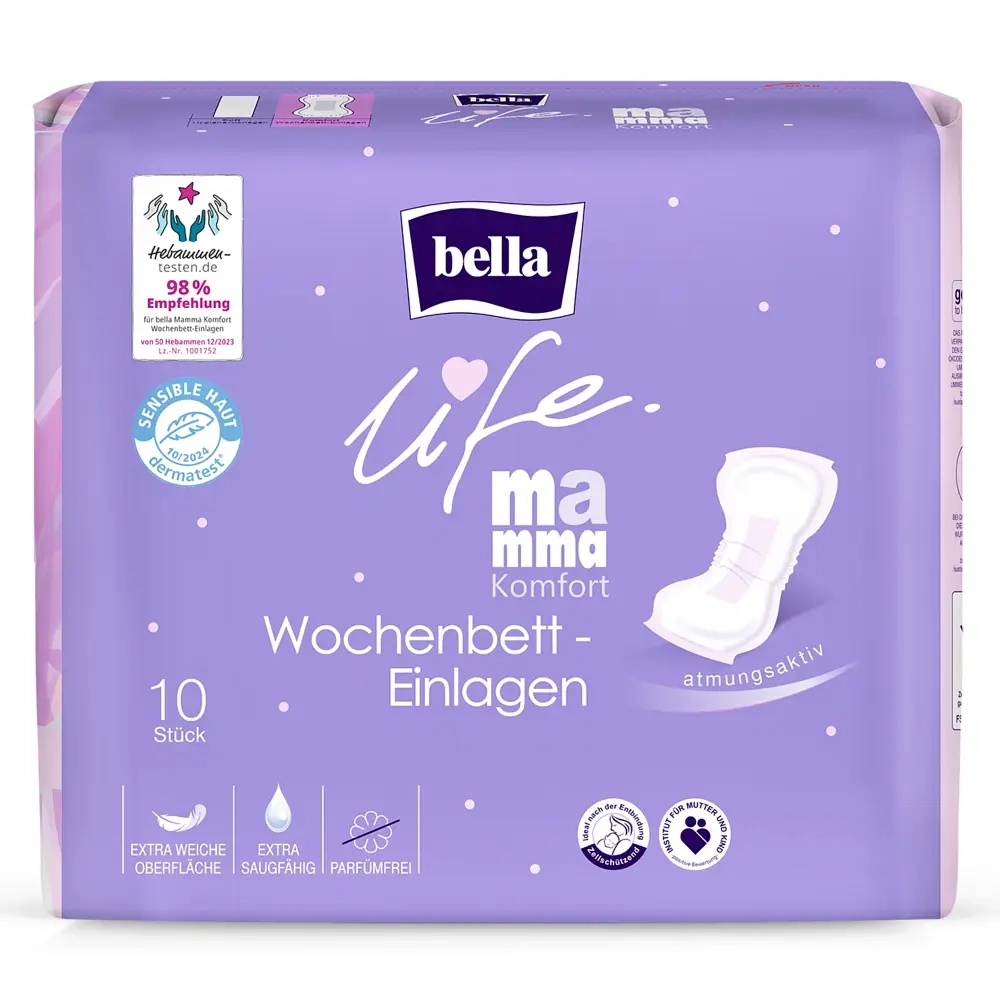 bella life Mamma Komfort Wochenbett-Einlagen 10 Stück
