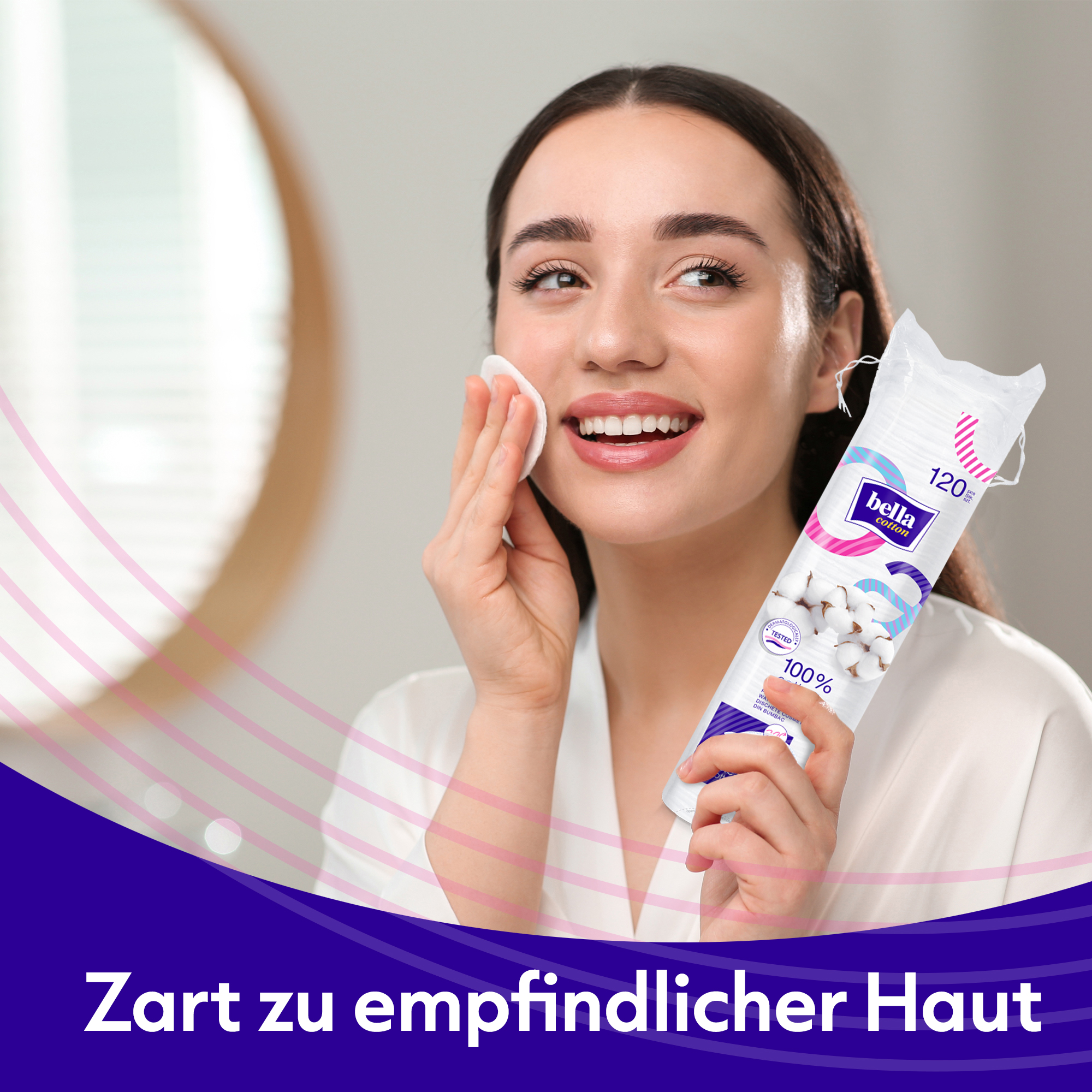 bella Cotton Wattepads rund (120 Stück)