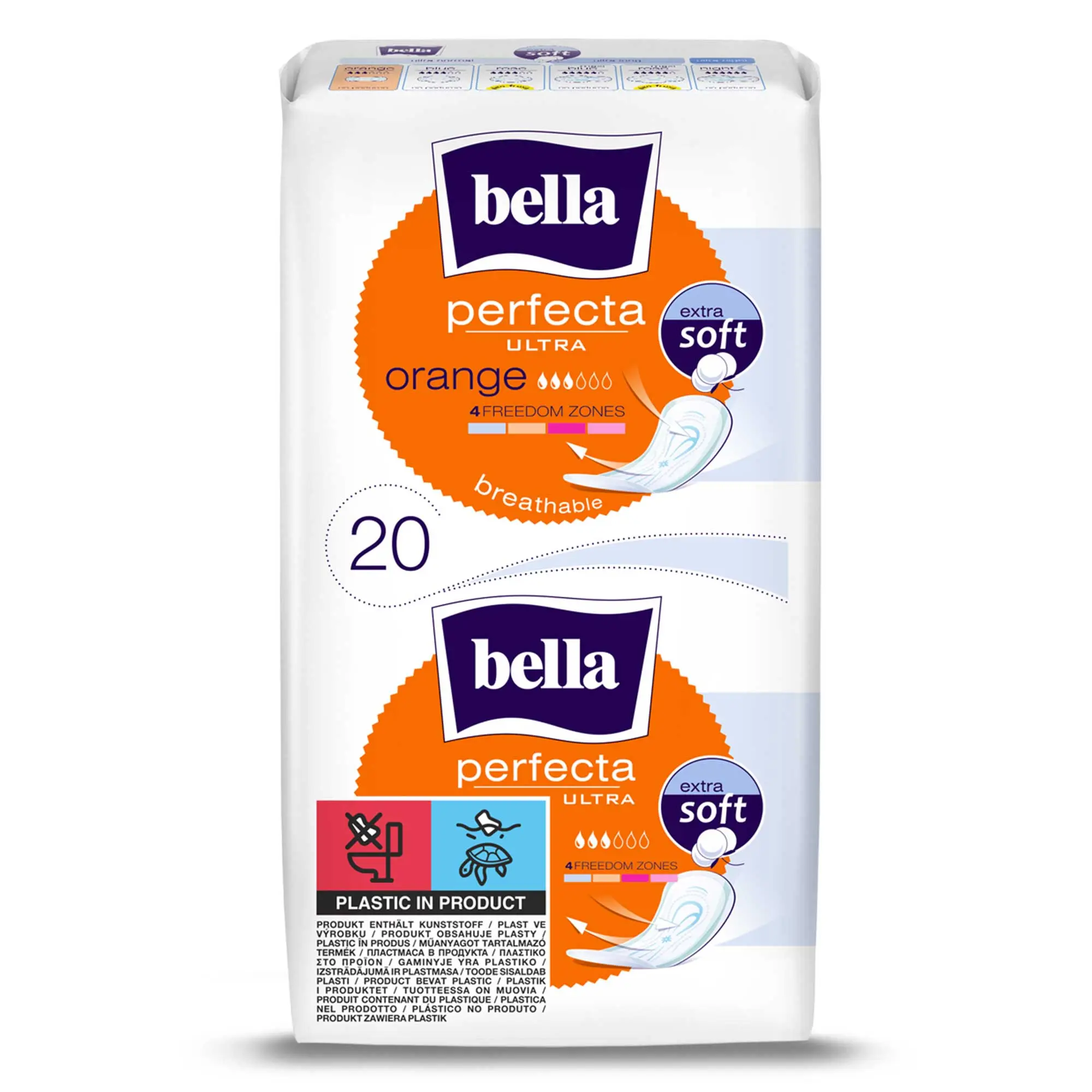 bella Perfecta, Ultra Binden Orange, Extra Soft (20 Stück)