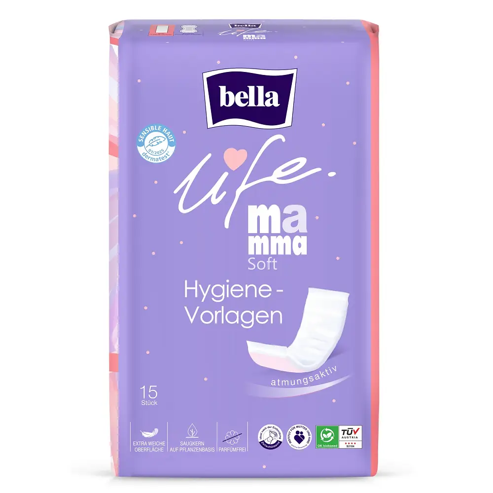 bella life mamma Soft Hygiene-Vorlagen 15 Stück