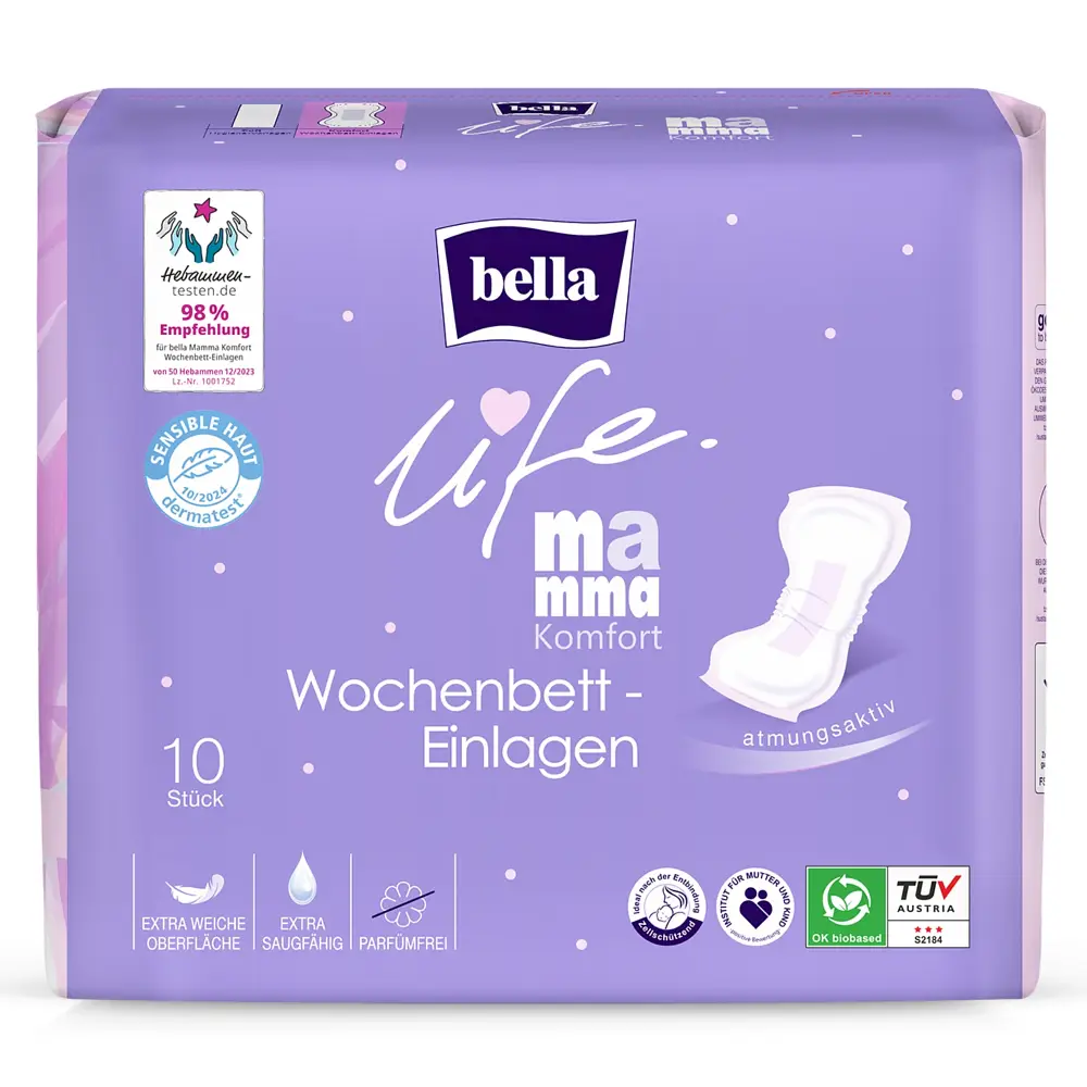 bella life mamma Komfort Wochenbett-Einlagen 10 Stück
