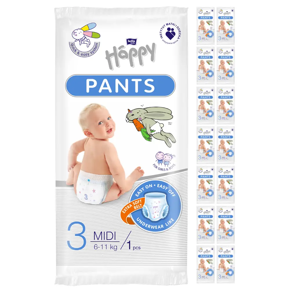 bella baby Happy Pants Gr.3 Midi 6-11 kg 15 Stück