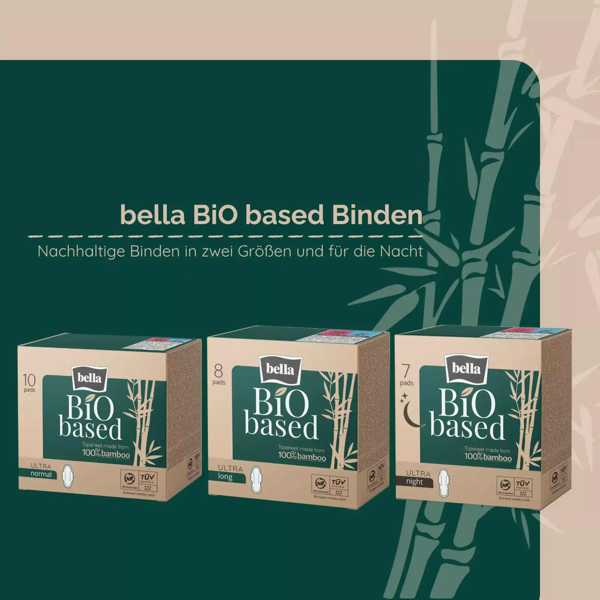 bella Bio Based, Ultra Binden, Long (8 Stück)